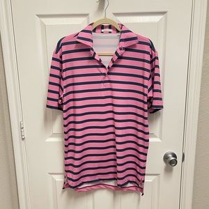 Oliver Ridley Striped Golf Polo